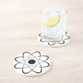 Stijlvol Atom-symbool Zandsteen Onderzetter (Zijkant)