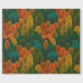 Stijlvol Autumn kleurenboompatroon Cadeaupapier (Vlak)