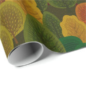 Stijlvol Autumn kleurenboompatroon Cadeaupapier (Rol Hoek)