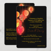 Stijlvol Aziatisch thema fondsenwerving evenement Kaart (Voorkant / Achterkant)