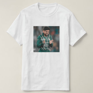 "Stijlvol Babar Azam T-shirt - vier de Pakistaanse