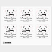 Stijlvol Baby shower Cute Panda Dank u Stickers (Vel)