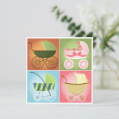 Stijlvol Baby shower Kaart (Staand voorkant)