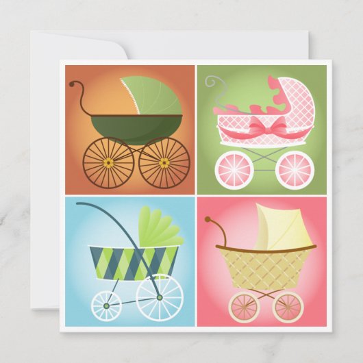 Stijlvol Baby shower Kaart (Voorkant)