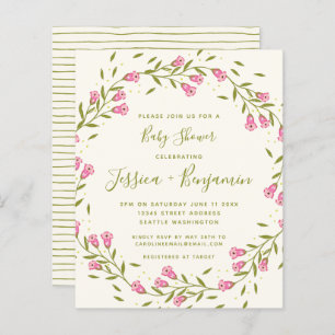 Stijlvol Baby shower voor roze tuin