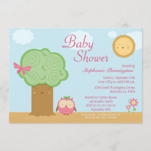 Stijlvol baby shower voor schattige kawaï kaart