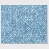Stijlvol Babyblauw schimmer Glitter Glam Pattern Cadeaupapier (Vlak)