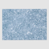 Stijlvol Babyblauw schimmer Glitter Glam Pattern Tissuepapier (Voorkant)