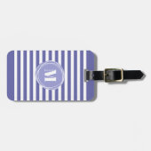 Stijlvol Bagagelabel Stripes Monogram (Voorkant horizontaal)