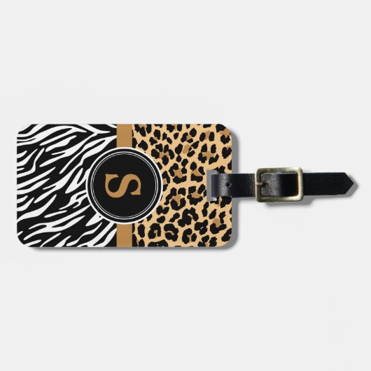 Stijlvol Bagagelabel van lakspier (Voorkant horizontaal)