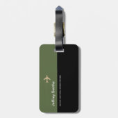 Stijlvol Bagagelabel voor elegant en modern Aero T (Achterkant verticaal)