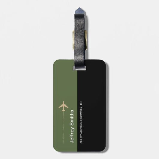 Stijlvol Bagagelabel voor elegant en modern Aero T (Achterkant verticaal)