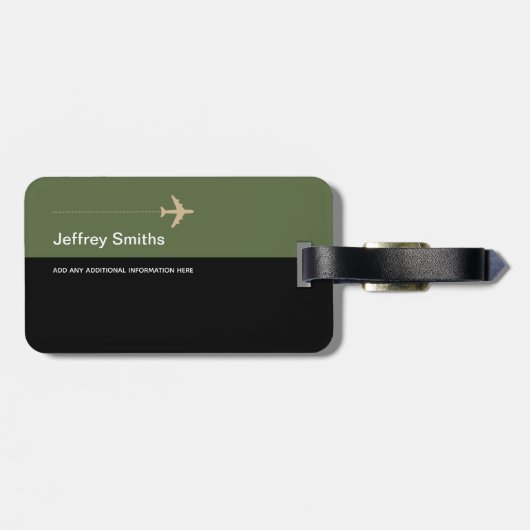 Stijlvol Bagagelabel voor elegant en modern Aero T (Achterkant horizontaal)