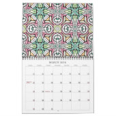 Stijlvol Bali Batik Pattern Fantasy Art Design Kalender (Mar 2026)