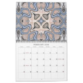 Stijlvol Bali Batik Pattern Fantasy Art Design Kalender (Feb 2026)