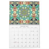 Stijlvol Balinees batikpatroon fantasie kunstontwe Kalender (Jan 2027)