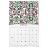 Stijlvol Balinees batikpatroon fantasie kunstontwe Kalender (Mar 2027)