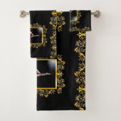  Stijlvol ballet, elegant goud in reliëf Bad Handdoek (Insitu)