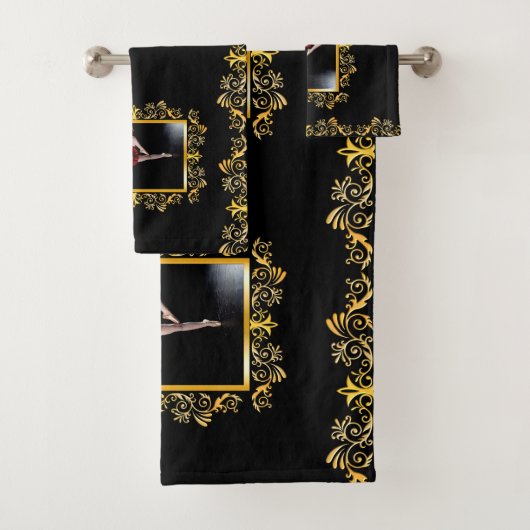  Stijlvol ballet, elegant goud in reliëf Bad Handdoek (Insitu)