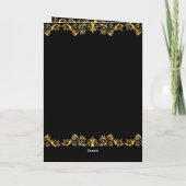 Stijlvol ballet, elegant goud in reliëf kaart (Achterkant)