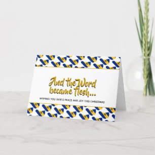 Stijlvol BARBADOS-woord werd vleeskerst Feestdagen Kaart