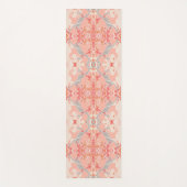 Stijlvol barokpatroon in roze rood-wit yogamat (Voorkant)