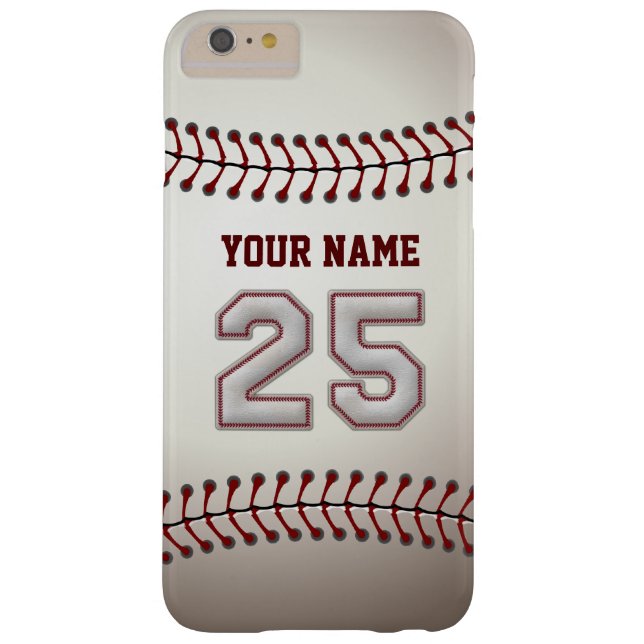 Stijlvol Baseball Number 25 Aangepaste naam - Unie Case-Mate iPhone Case (Achterkant)