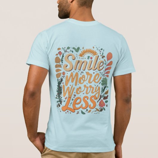 Stijlvol basic lichtblauw T-shirt (Achterkant)