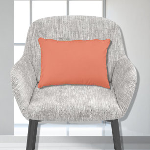 Stijlvol Basis Koraal Oranje Effen Kleur 11x16 Accent Kussen