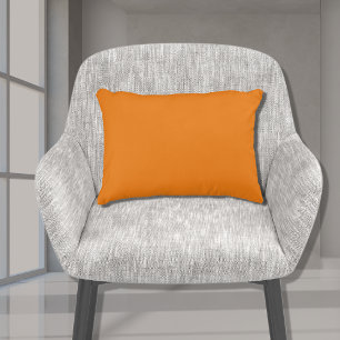 Stijlvol Basis Tangerine Oranje Effen Kleur 28x40  Accent Kussen