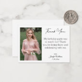 stijlvol bedankt, liefje 16 foto notitiekaartje (Voorkant / Achterkant in situ)