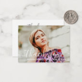 stijlvol bedankt voor het afstuderen van de kallig notitiekaartje (Voorkant / Achterkant in situ)