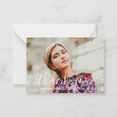 stijlvol bedankt voor het afstuderen van de kallig notitiekaartje (Voorkant)