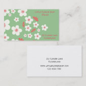 Stijlvol bedrijf met Florist Flower Shop Visitekaartje (Voorkant / Achterkant)
