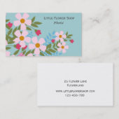 Stijlvol bedrijf met Florist Flower Shop Visitekaartje (Voorkant / Achterkant)