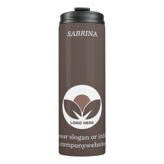 Stijlvol bedrijf | Mocha Mousse | Custom Thermosbeker (Voorkant)