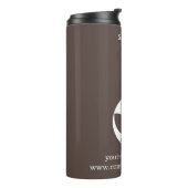 Stijlvol bedrijf | Mocha Mousse | Custom Thermosbeker (Gedraaid links)