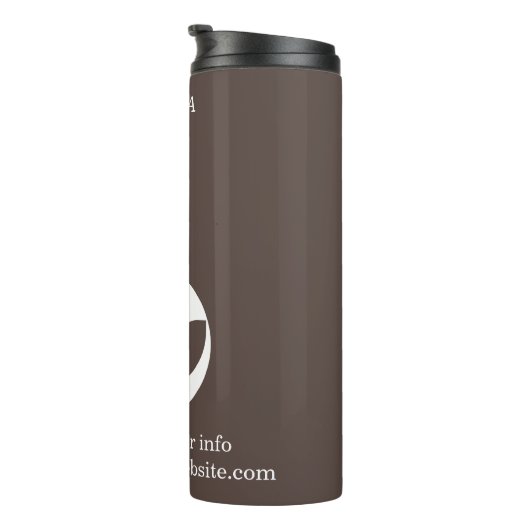 Stijlvol bedrijf | Mocha Mousse | Custom Thermosbeker (Geroteerd rechts)