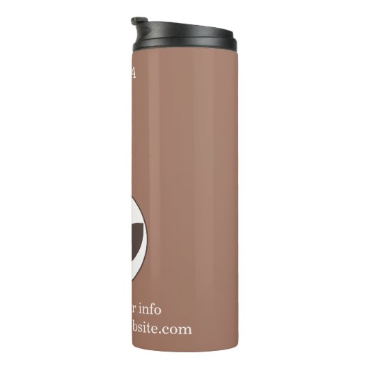 Stijlvol bedrijf | Mocha Mousse | Custom Thermosbeker (Geroteerd rechts)