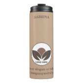 Stijlvol bedrijf | Mocha Mousse | Custom Thermosbeker (Voorkant)