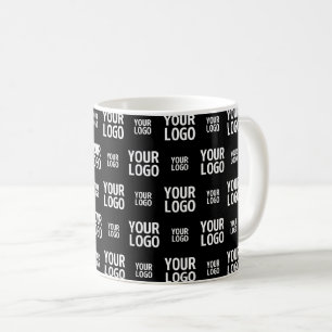 Stijlvol beeld-, ontwerp- of bedrijfslogo-patroon  koffiemok