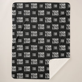 Stijlvol beeld-, ontwerp- of bedrijfslogo-patroon  sherpa deken