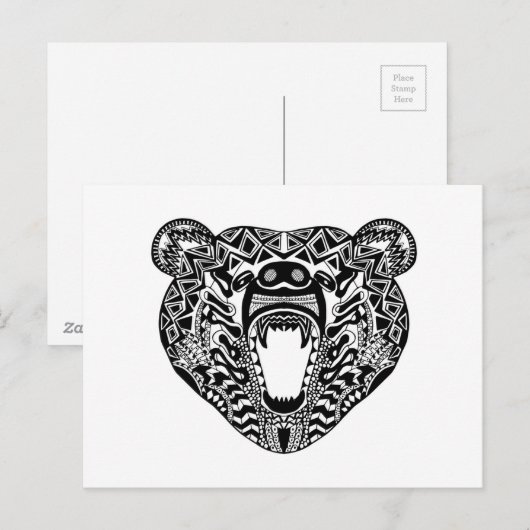 Stijlvol Beer Briefkaart (Voorkant / Achterkant)