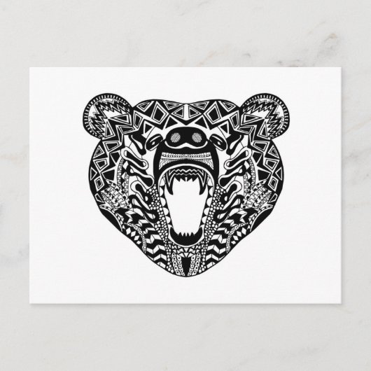 Stijlvol Beer Briefkaart (Voorkant)