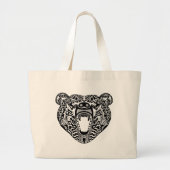 Stijlvol Beer Grote Tote Bag (Voorkant)