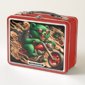 Stijlvol Beer op een motorfiets (Voorkant)