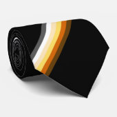 Stijlvol Beer Pride Flag Black Stropdas (Opgerold)