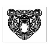 Stijlvol Beer Rubberstempel (Afrduk)