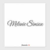 Stijlvol behoort tot Naamschrift Handgeschreven La Sticker (Vel)