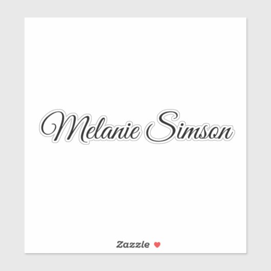 Stijlvol behoort tot Naamschrift Handgeschreven La Sticker (Vel)